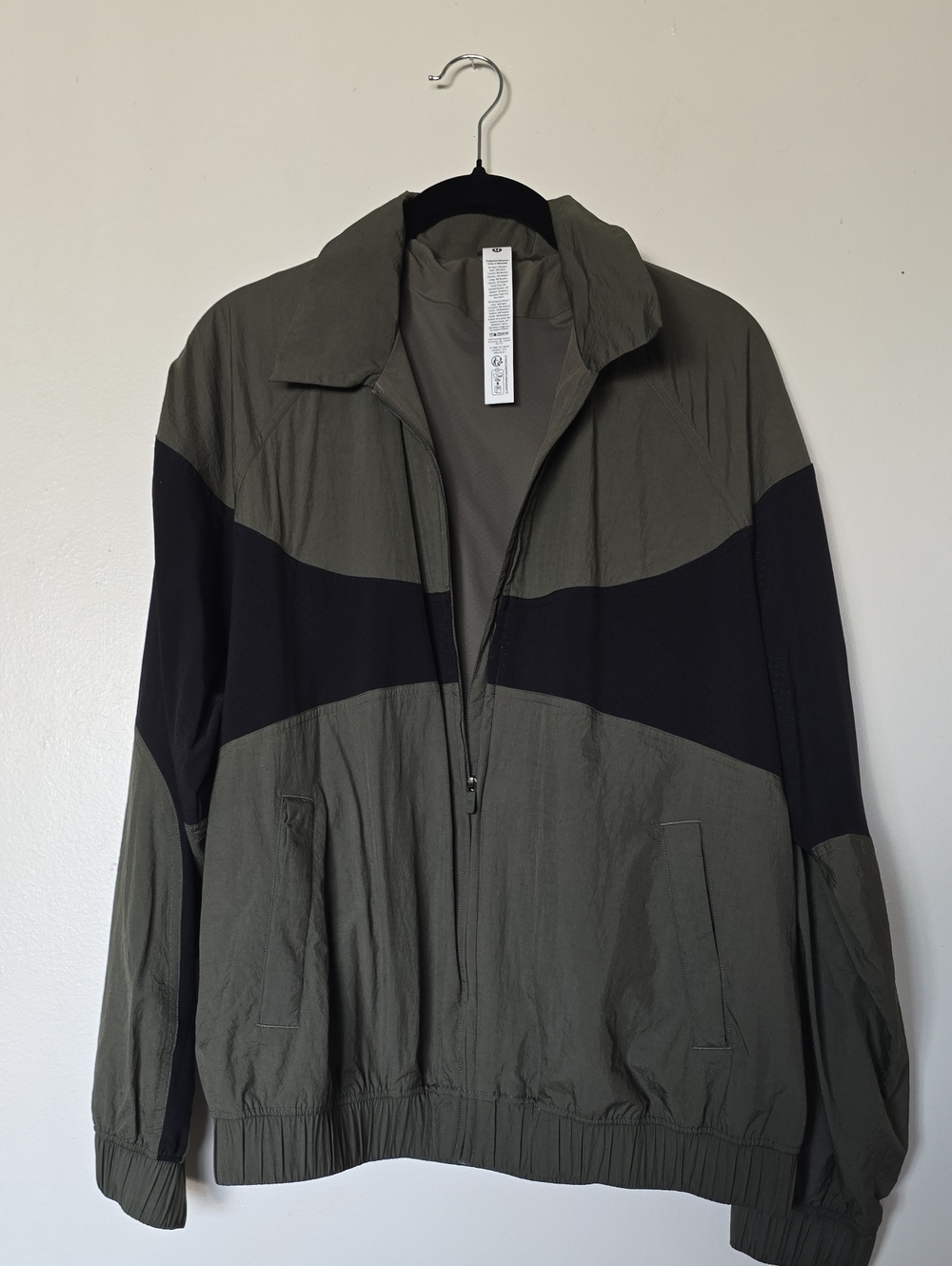 lululemon athletica Olive Green and Black Utility Jacket